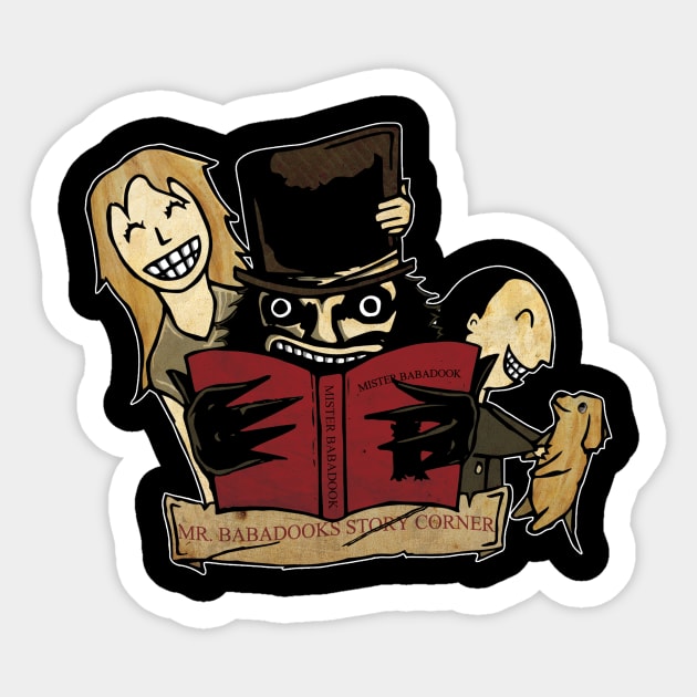 Mr. Babadooks Story Corner Sticker by VintageGrim